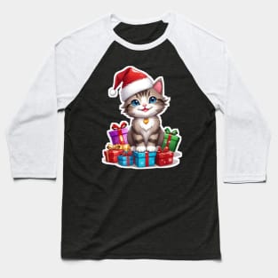 Cat christmas and gift christmas Baseball T-Shirt